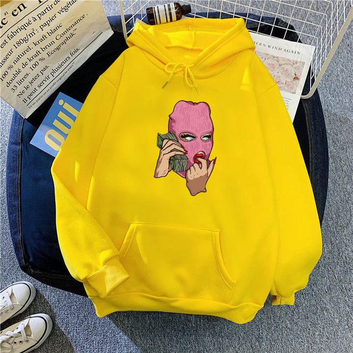 Ladies hoodie with artistic graphic design Chic & Stil