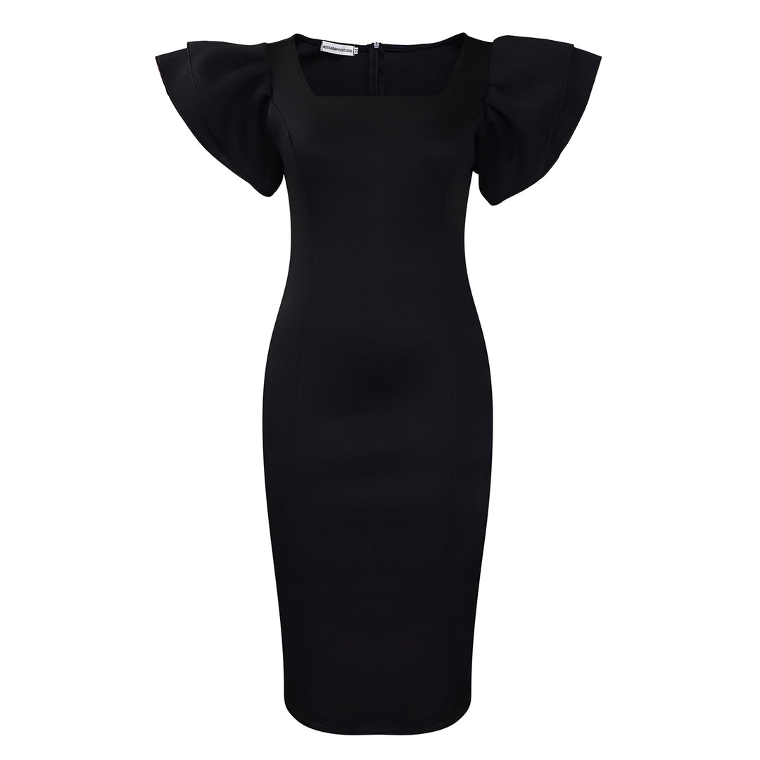 Ladies Elegant Dress with Voluminous Sleeves Lune London