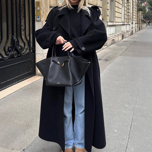 Timeless trench coat for women in high-quality material with tied belt Amarae