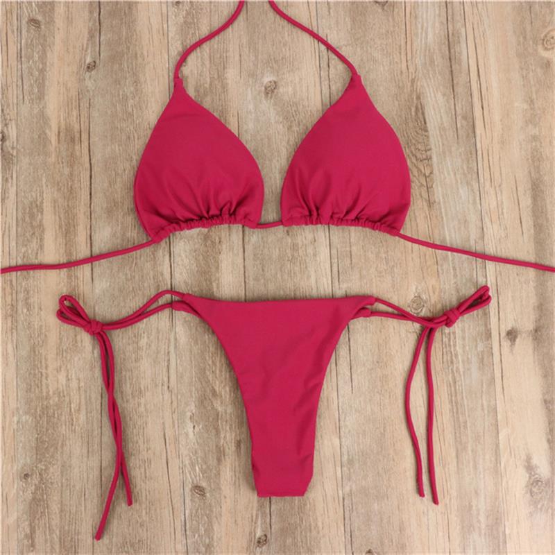 Women's bikini set with adjustable straps and minimalist design Lune London