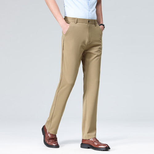Amarae Elegant office pants for men with an elastic waistband and breathable material