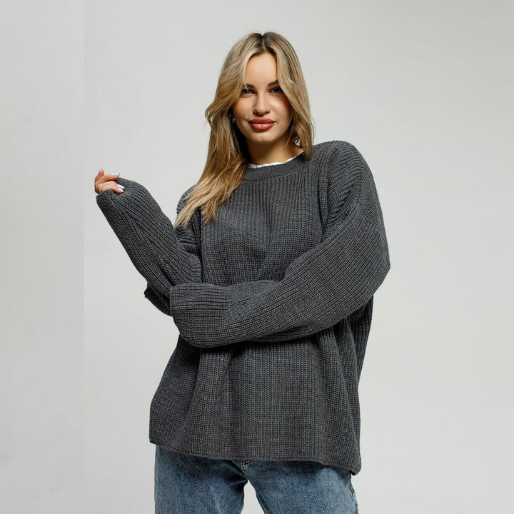 Pull en maille confortable pour femmes au style décontracté Chic & Stil