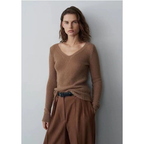 Pull V-neck confortable pour femmes Chic & Stil