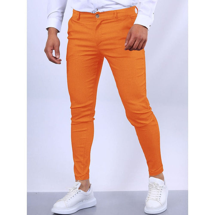 Lune London | Men's Slim-Fit Chinos with Elastic Waistband and Practical Pockets