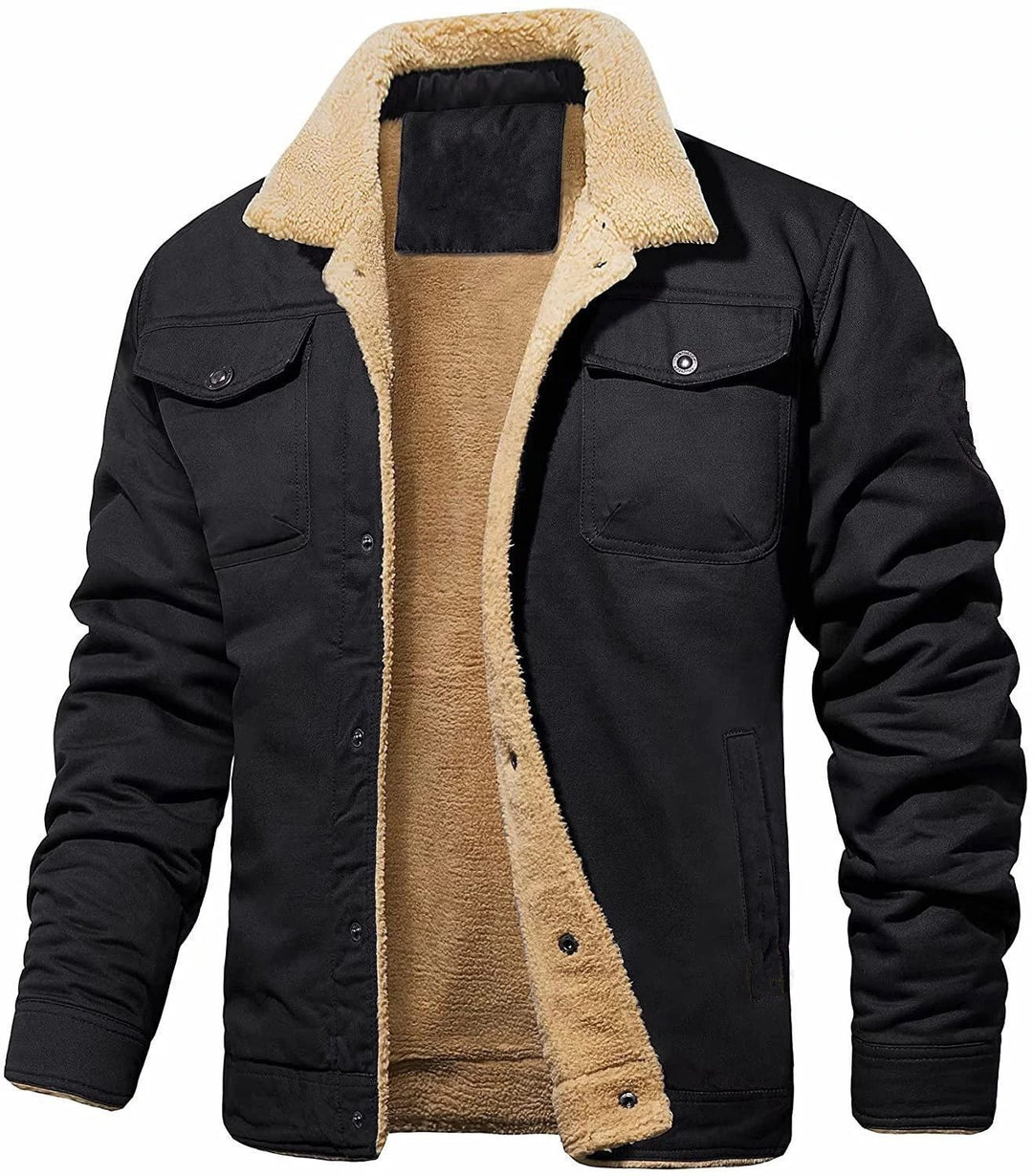 Jacket for men with reversible function and fleece lining Lune London