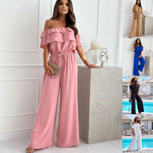 Ladies Off-Shoulder Large Couture Jumpsuit Amarae