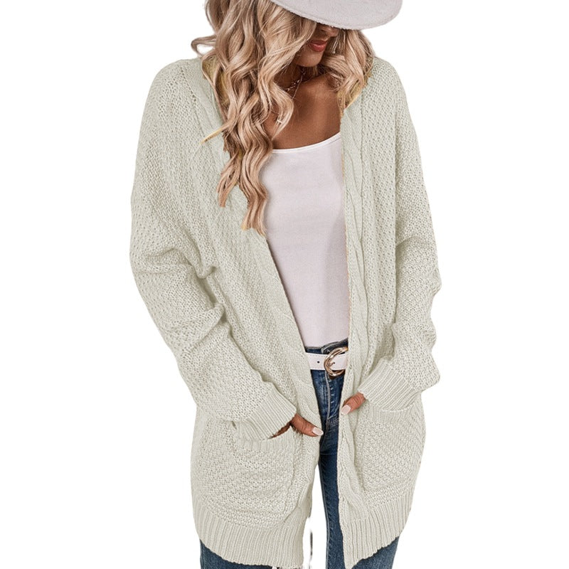 Women's knitted jacket with casual fit and practical pockets Lune London