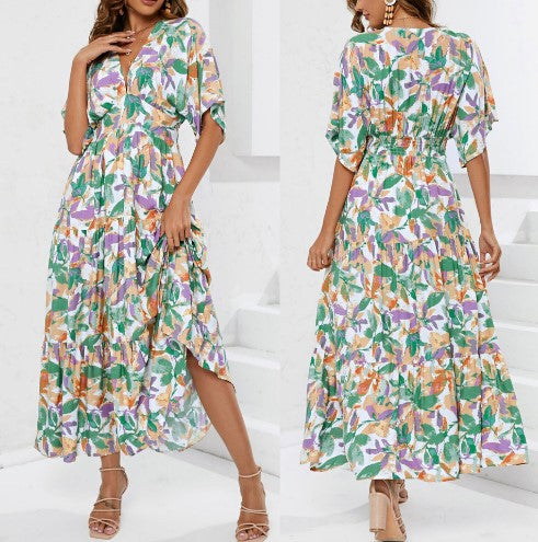 Amarae Floating Sleeve Maxi Boho Dress for Women