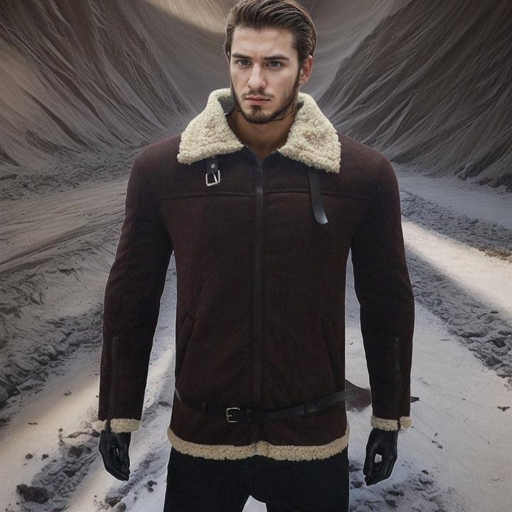 Luxurious sheepskin jacket for men Amarae