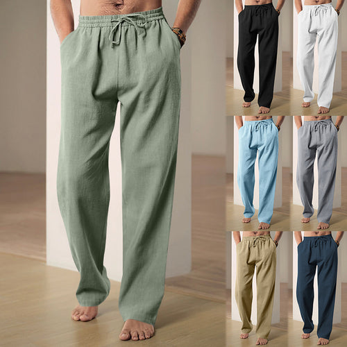 Men's Comfortable Lounge Pants with Elastic Waist and Side Pockets Amarae