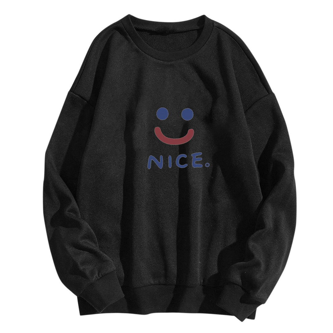 Women casual sweatshirt with cheerful smile motif Chic & Stil