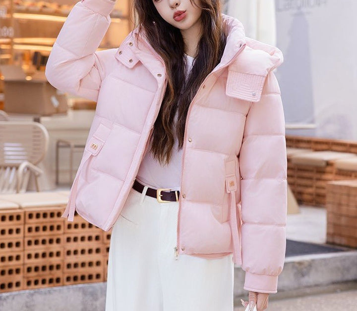 Veste matelassée à la mode pour femmes avec col montant et poches pratiques Chic & Stil