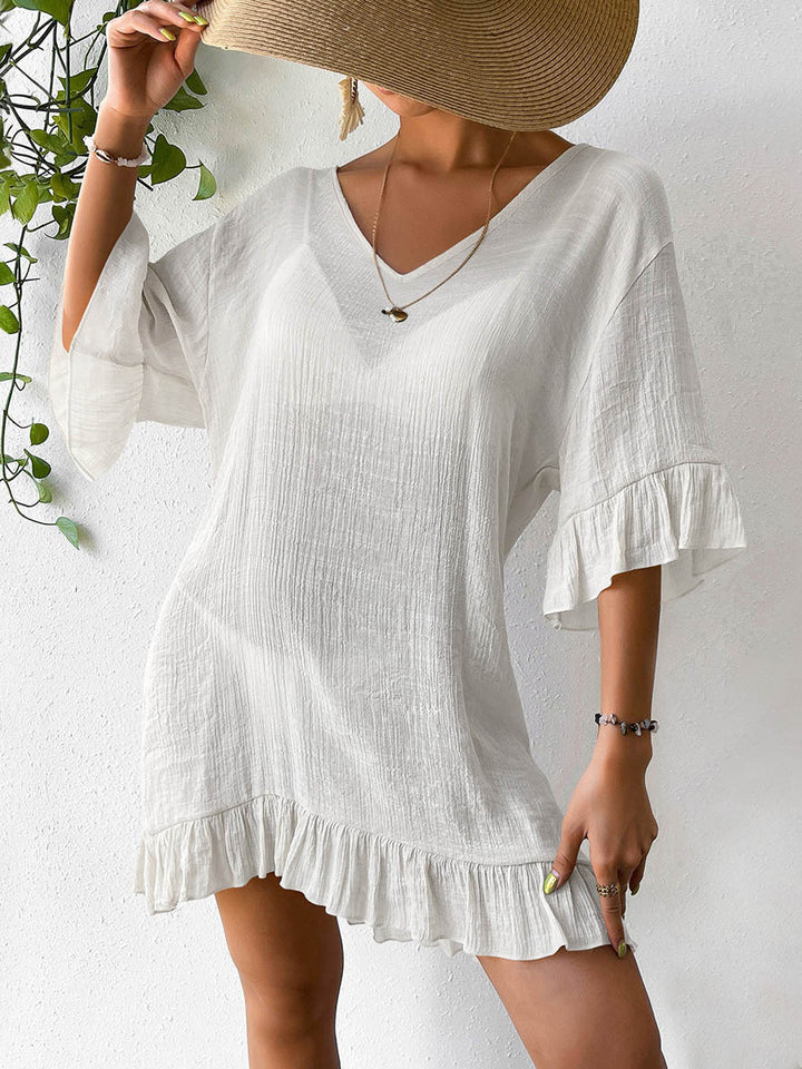 Lune London Women's Crochet Back Beach Dress