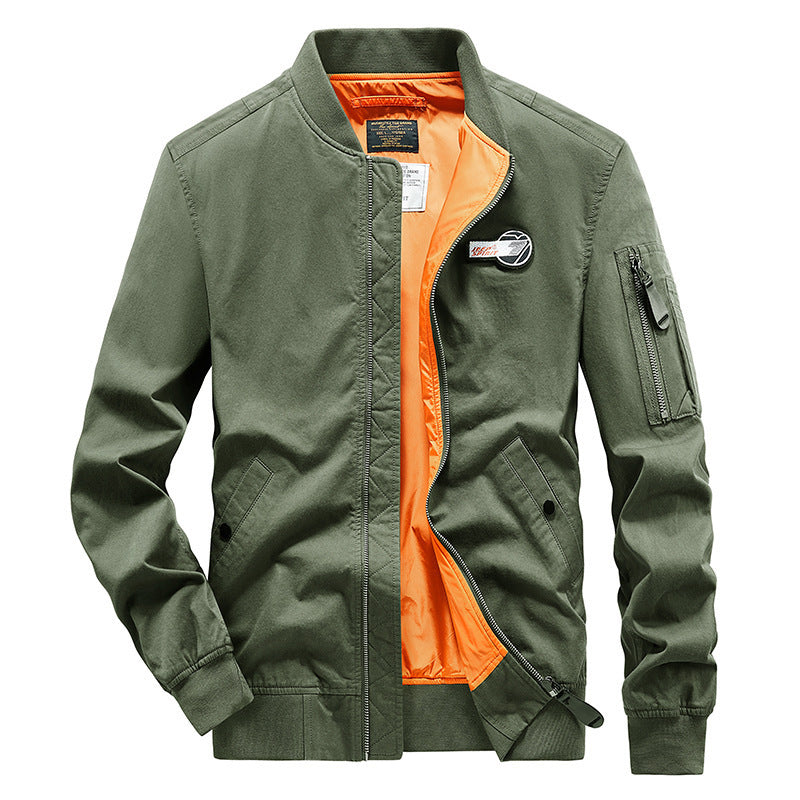 Men's bomber jacket with practical zip pockets and innovative inner lining Lune London