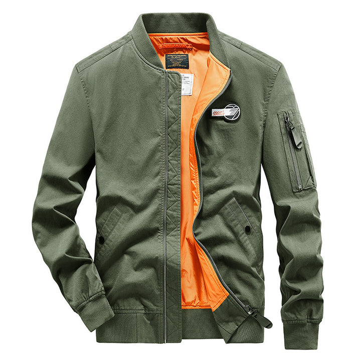 Men's bomber jacket with practical zip pockets and innovative inner lining Lune London