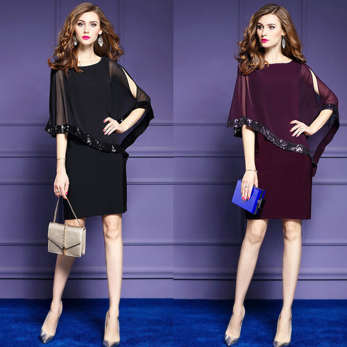 Chic Overlay Elegant Chiffon Dresses and Style