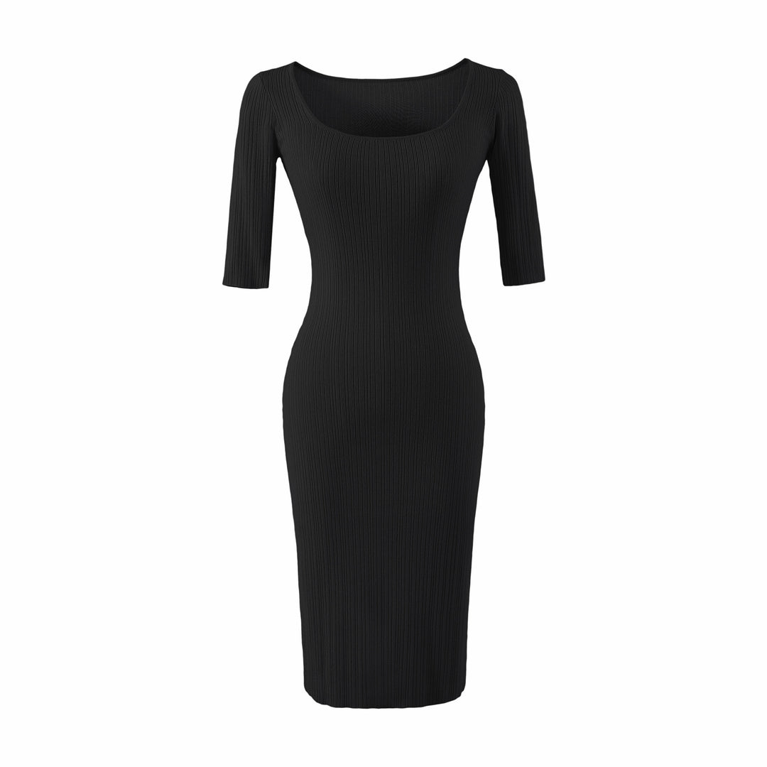 Women Figure-hugging ribbed Midi dress made of stretch knit Amarae