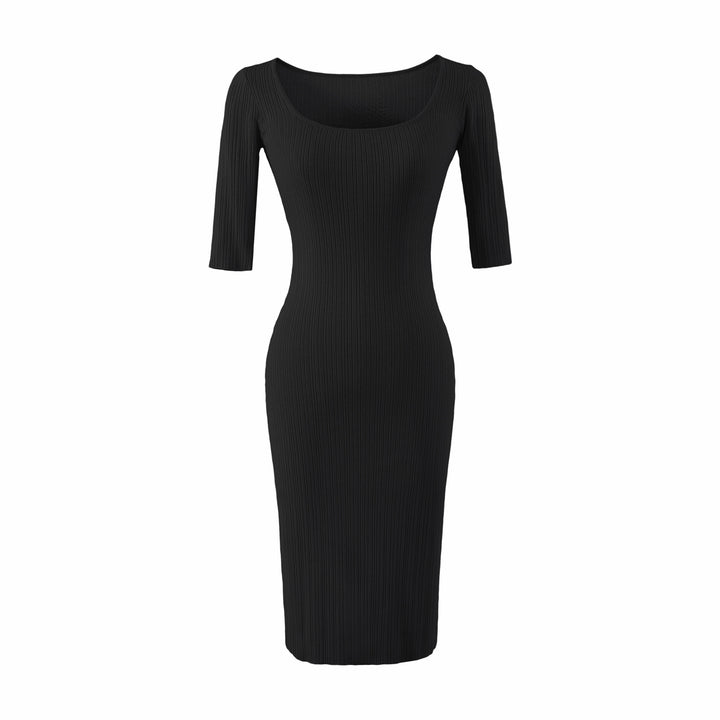 Women Figure-hugging ribbed Midi dress made of stretch knit Amarae