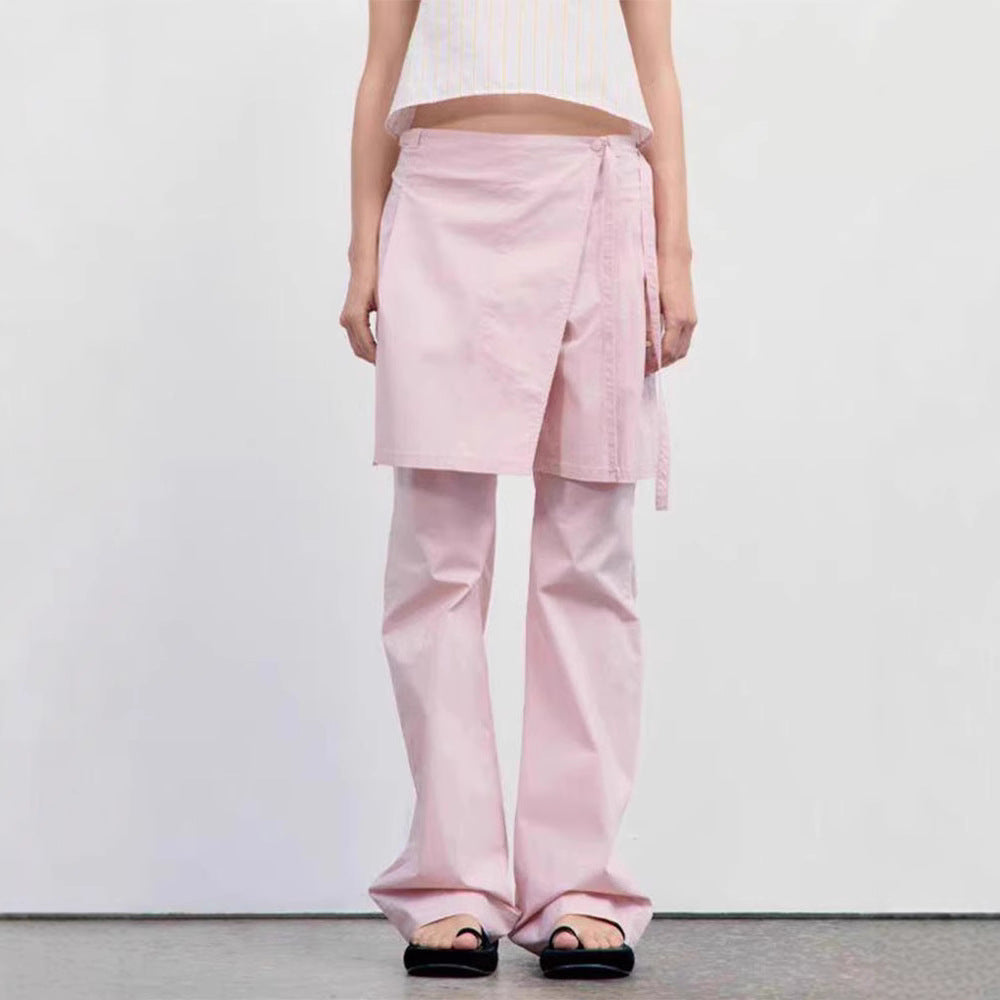 Pantalon élégant et large pour femmes avec jupe overskirt Chic & Stil