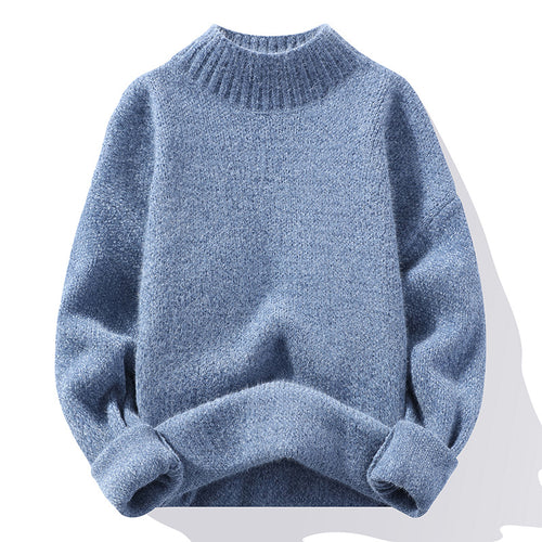 Women High-Quality Ribbed Knit Sweater with Turtleneck and Relaxed Fit Amarae