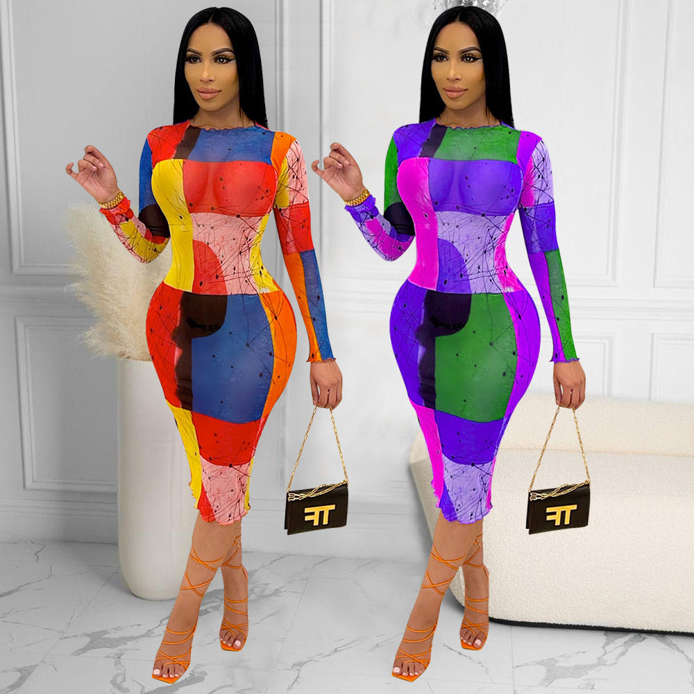 Lune London Long Sleeve Bodycon Dress
