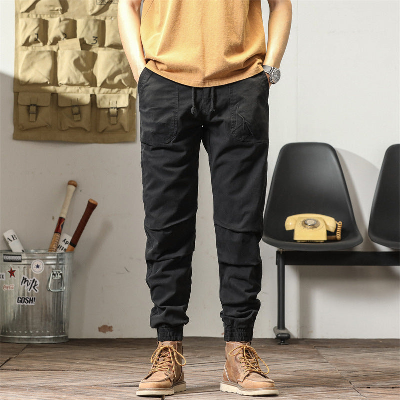 Comfortable cargo pants for men with elastic waist and multifunctional pockets Lune London