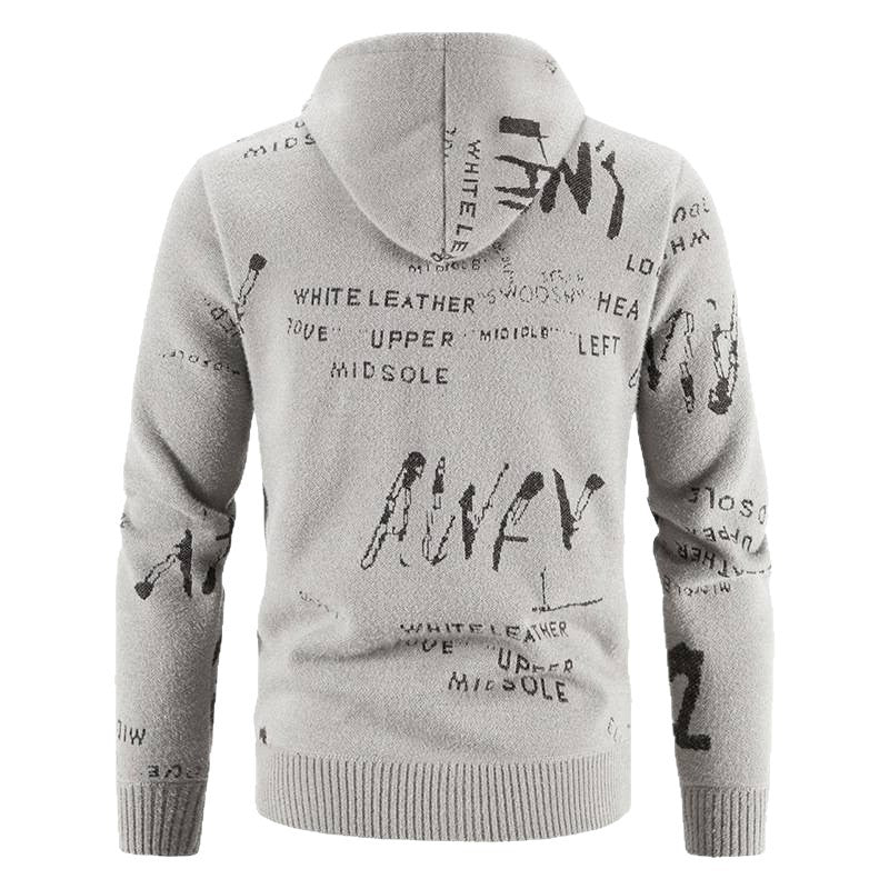 Fashionable men's hoodie with creative print Lune London