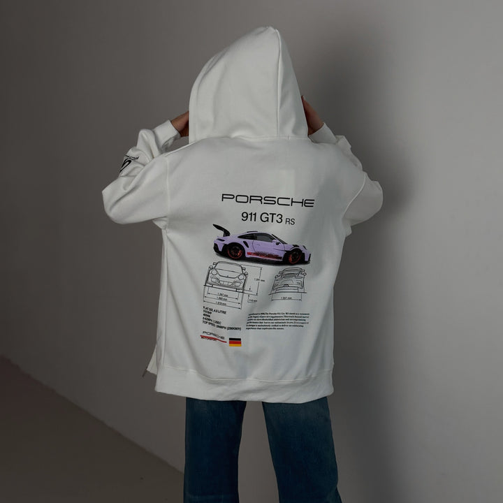 Women's hoodie with creative Porsche design Amarae