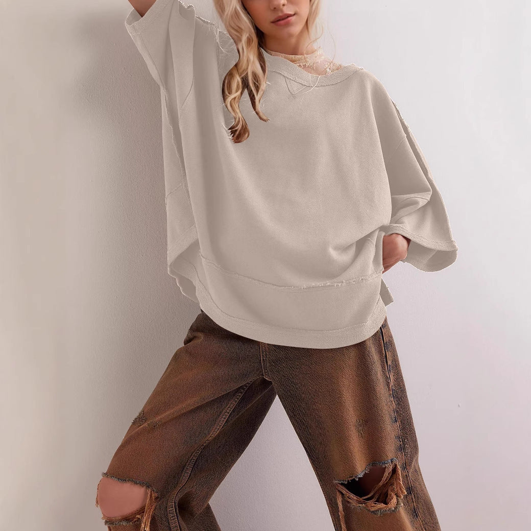 Women Oversized Sweatshirt with Open Sides Amarae