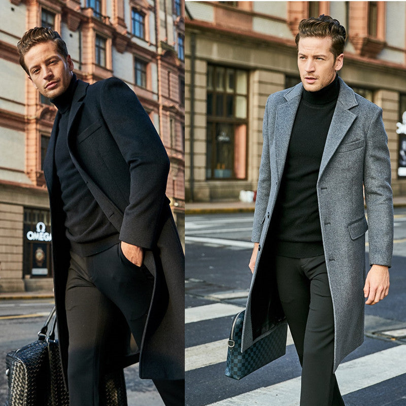 Elegant coat for men with slim fit and modern details Lune London