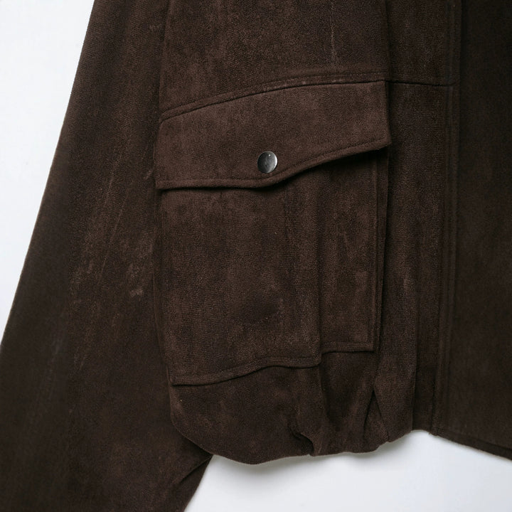 Women Short Suede-look Field Jacket Amarae