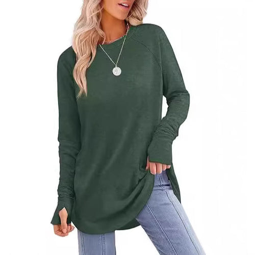 Women's casual long sleeve t-shirt with modern cut Amarae