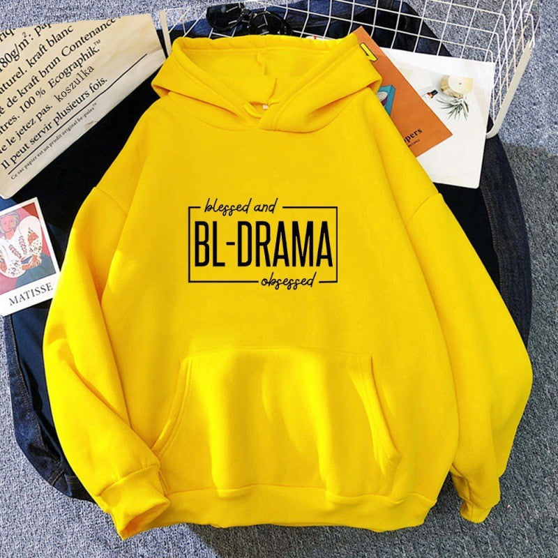 Women's hoodie with modern statement print Chic & Stil