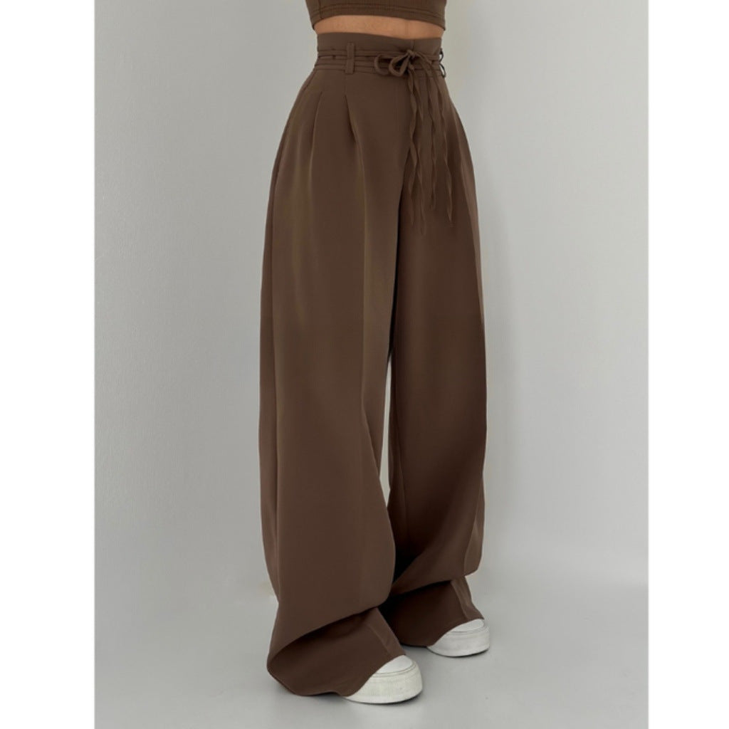Pantalons plissés confortables pour femmes avec taille élastique Chic & Stil