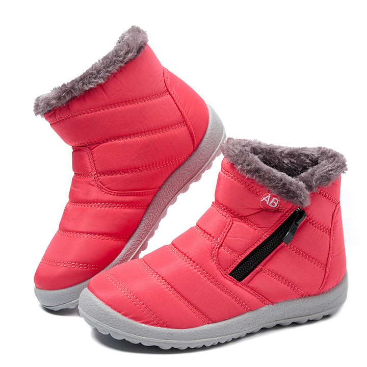 Women’s padded winter boots with side zipper Lune London
