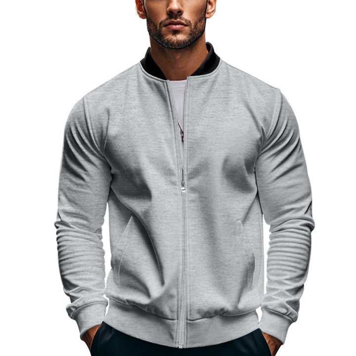 Sporty bomber jacket for men with zipper and elastic cuffs Lune London