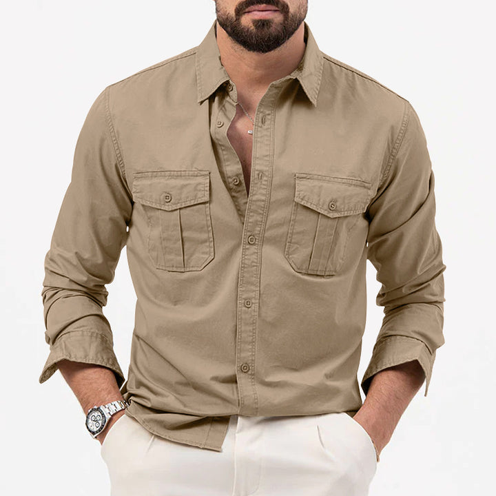 Shirt for men with practical chest pockets and modern fit Amarae