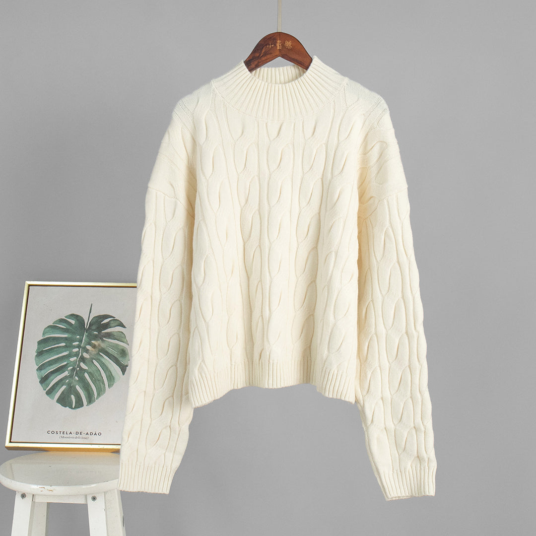 Pull en tricot pour femmes avec motif en vagues Chic & Stil