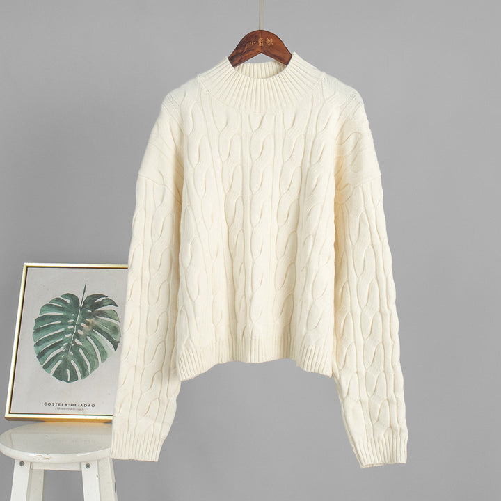 Pull en tricot pour femmes avec motif en vagues Chic & Stil