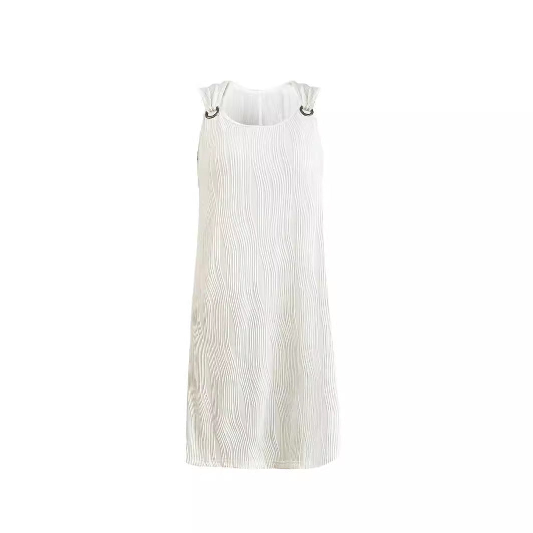 Women's beach dress with a modern wave pattern Lune London