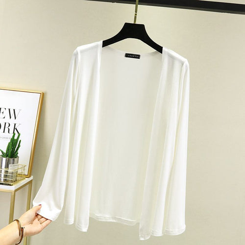 Cardigan léger pour femmes avec coupe ouverte et manches longues Chic & Stil