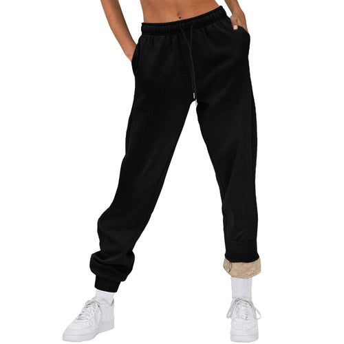 Sporty jogger pants for women with soft inner lining and elastic waistband Amarae