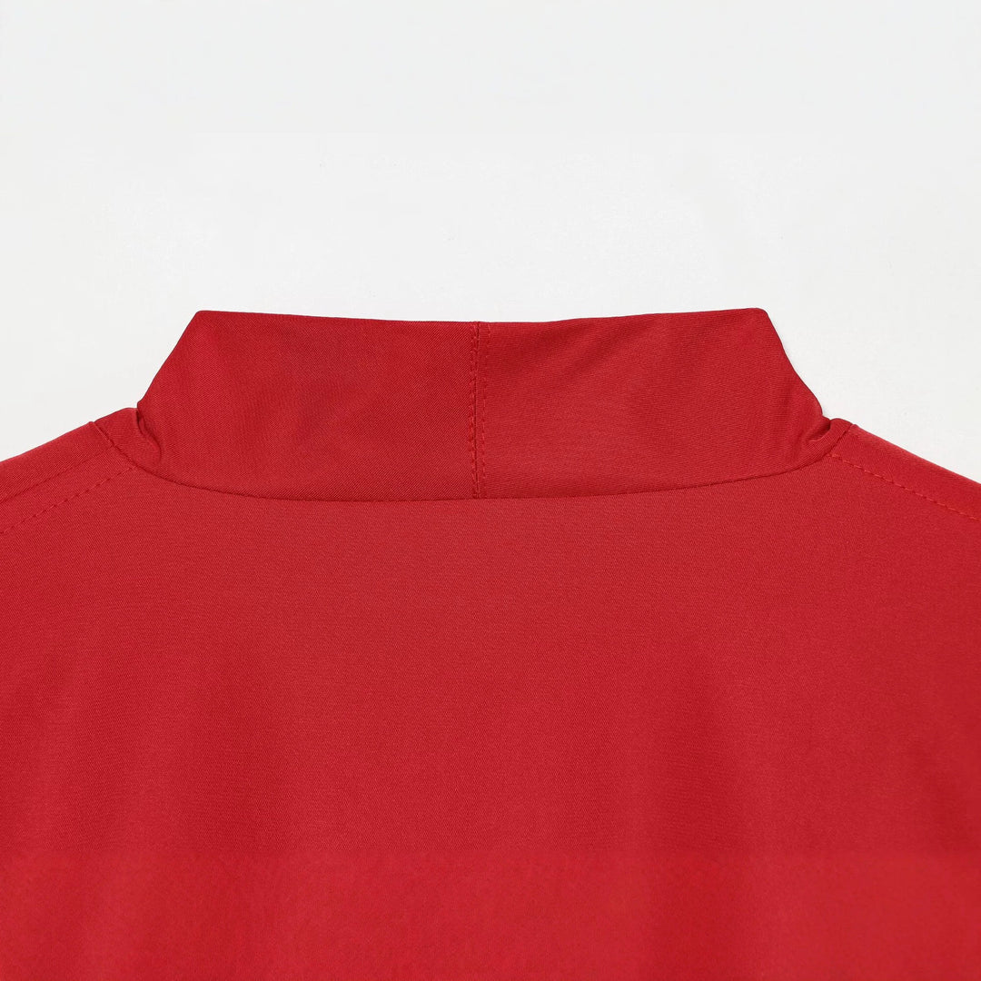 Women's bomber-style short jacket with kimono collar, balloon sleeves, and elastic hem Amarae