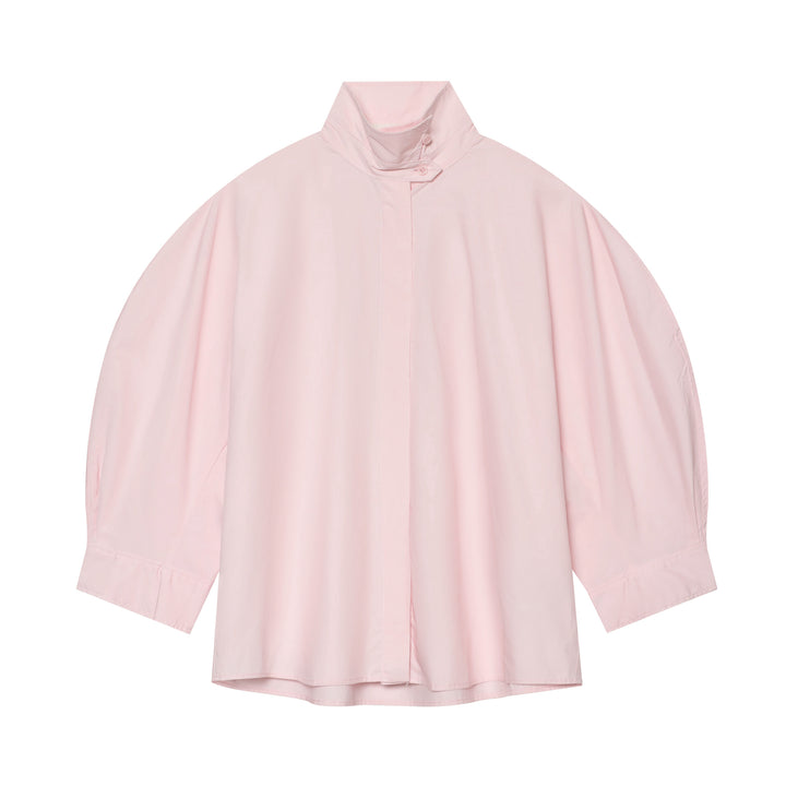 Women Water-Repellent Cape with Stand Collar and Half-Length Sleeves Amarae