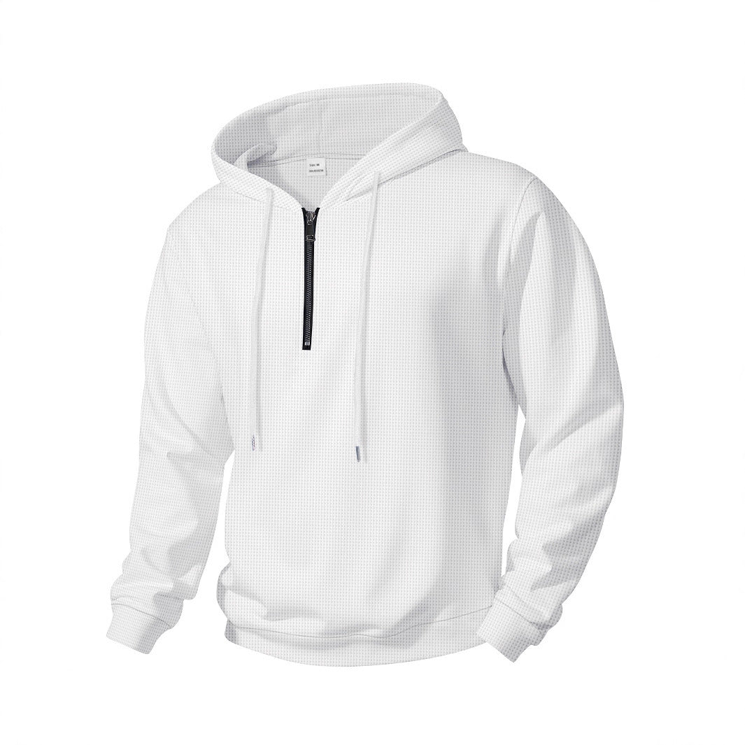 Men's sporty hooded sweatshirt with functional zipper Lune London