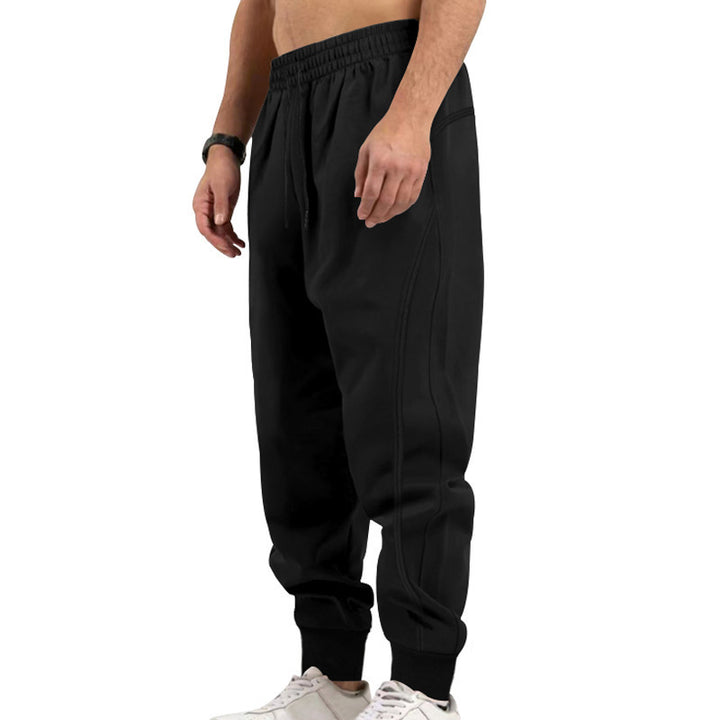 Sporty men's joggers with side zip pockets and elastic waistband Lune London