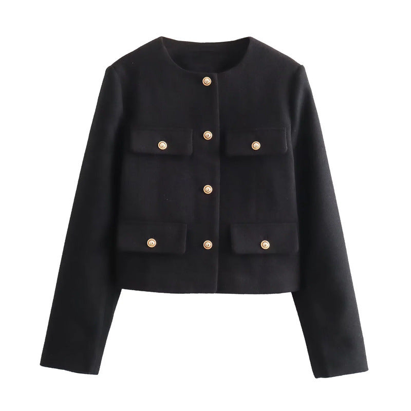 Veste mode femme avec poches appliquées Amarae