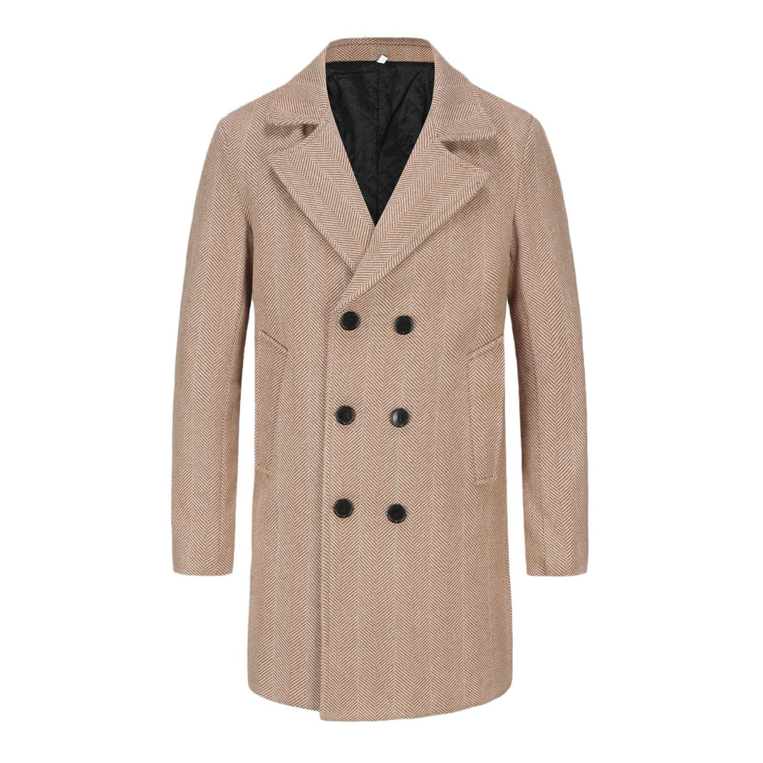 Elegant double-breasted men's coat with minimalist design Amarae