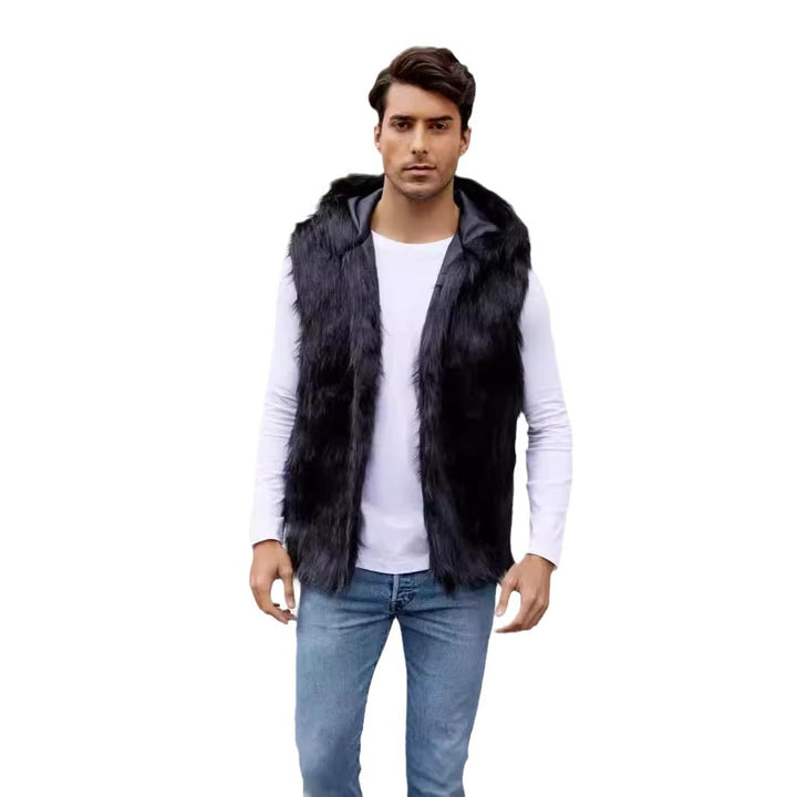 Men's Chic and Stylish Faux Fur Vest