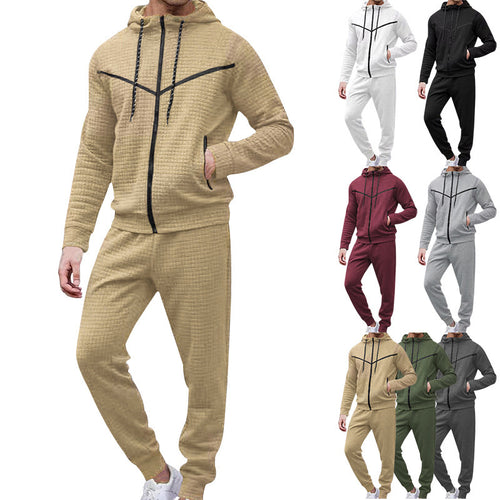 Urban tracksuit jacket for men with practical zippered pockets and structured surface Amarae